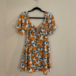 Orange Fruit Dress